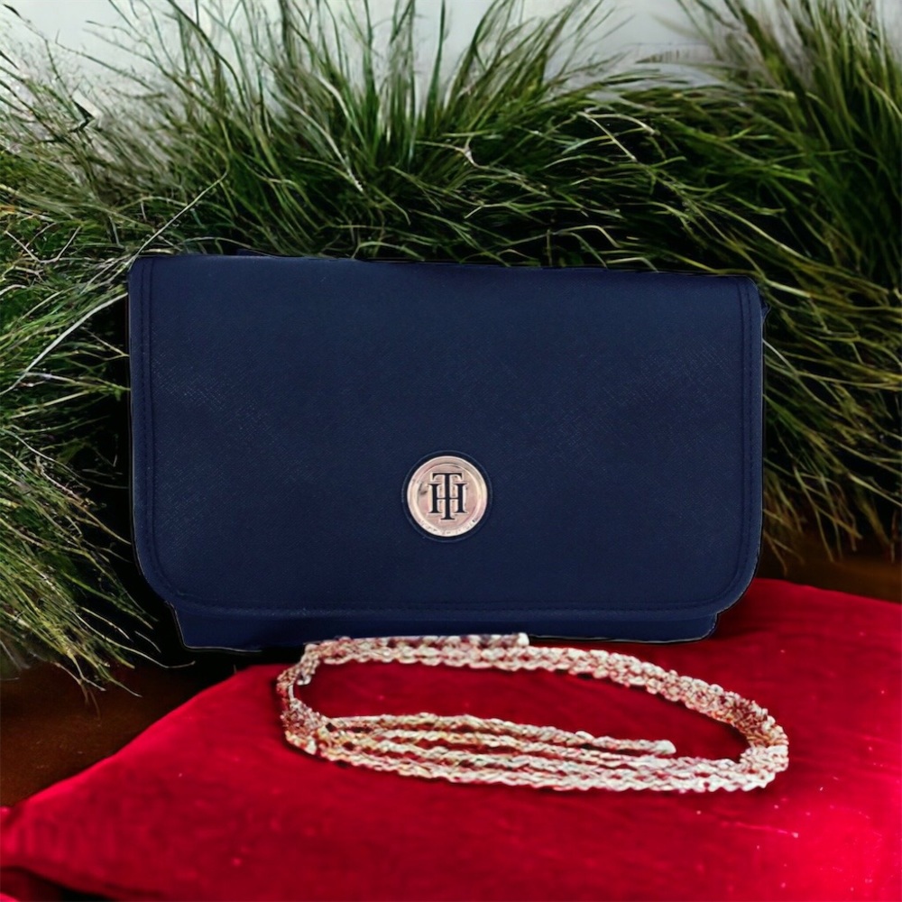 Tommy Hilfiger Navy Blue Crossbody Bag with adjustable strap